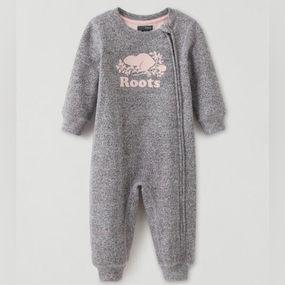 Roots Baby Organic Original Cooper Beaver Romper One Piece 3-6 Months